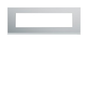 Plaque 8M E71 placage aluminiu - APPAREILLAGE MURAL GALLERY HAGER WXP2008