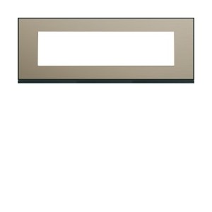 Plaque 8M E71 placage bronze - APPAREILLAGE MURAL GALLERY HAGER WXP2208