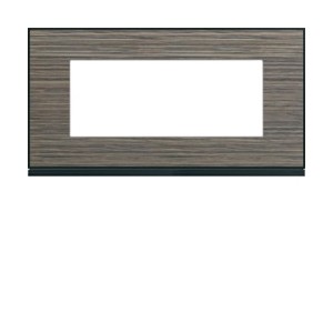 Plaque 5M E71 pecan - APPAREILLAGE MURAL GALLERY HAGER WXP2405