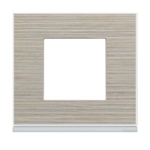 Plaque 1P latté - APPAREILLAGE MURAL GALLERY HAGER WXP2502