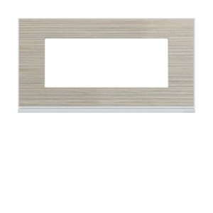Plaque 5M E71 latté - APPAREILLAGE MURAL GALLERY HAGER WXP2505