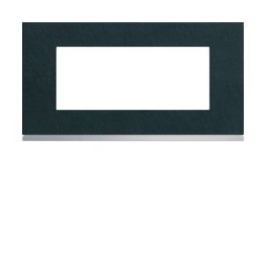 Plaque 5M E71 dark rock - APPAREILLAGE MURAL GALLERY HAGER WXP4405