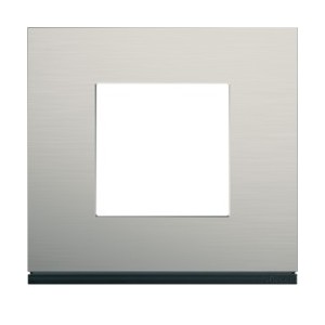 Plaque 1P antique alu - APPAREILLAGE MURAL GALLERY HAGER WXP4502