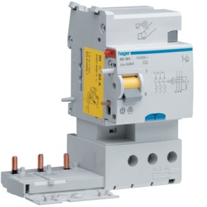 Bloc dif 3P 63A 30mA AC - BLOCS DIFFERENTIELS  HAGER BD364