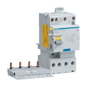 Bloc dif 2xsort.4P 40A 30mA AC - BLOCS DIFFERENTIELS  HAGER BDC840