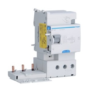 Bloc dif 3P 40A 300mA AC - BLOCS DIFFERENTIELS  HAGER BF341