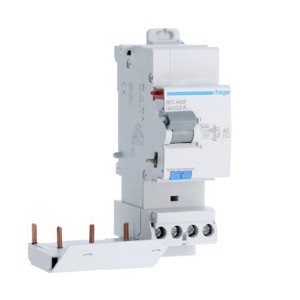Bloc dif 3P+N 40A 300mA AC - BLOCS DIFFERENTIELS  HAGER BFC440F