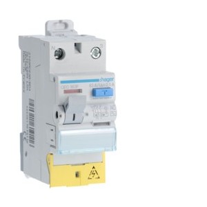 Inter dif 1P+N 63A 100mA AC BD - INTER DIFF BIPOLAIR  HAGER CEC163F