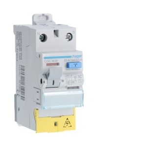 Inter dif 1P+N 63A 500mA AC BD - INTER DIFF BIPOLAIR  HAGER CGC163F