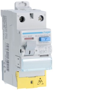 ID 1P+N 63A 300mA ACS BD - INTER DIFF BIPOLAIR  HAGER CPC163F