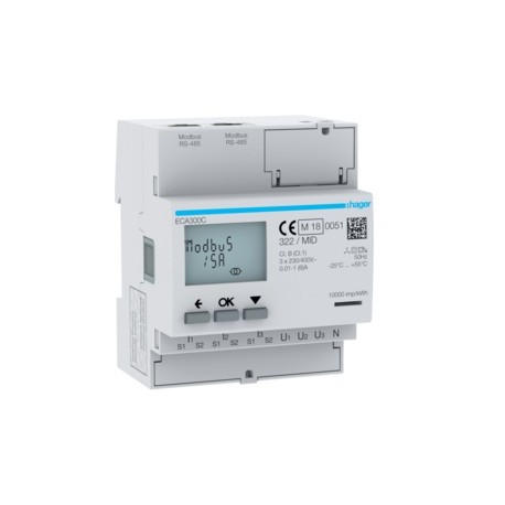 COMPTEUR TRI IND. AGARDIO MID - GESTION DU BATIMENT  HAGER ECA300C