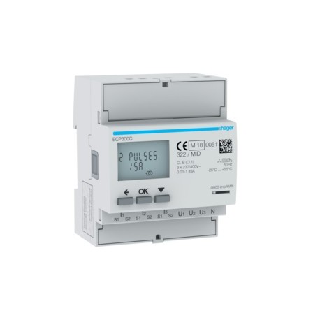 COMPTEUR TRI IND. MID - GESTION DU BATIMENT  HAGER ECP300C