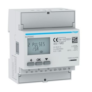 COMPTEUR TRI IND. MID - GESTION DU BATIMENT  HAGER ECP300C