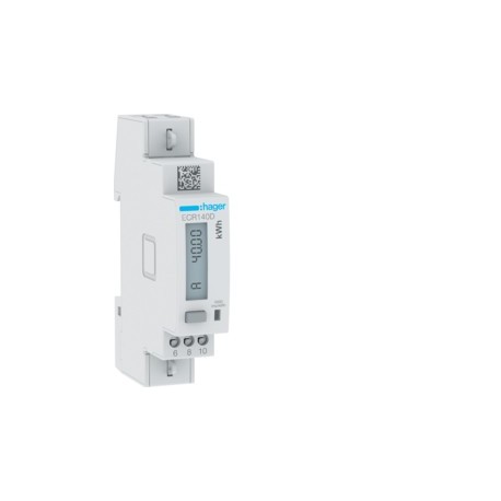 COMPTEUR MONO 40A MODBUS MID - GESTION DU BATIMENT  HAGER ECR140D