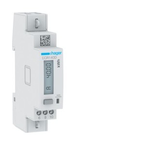 COMPTEUR MONO 40A MODBUS MID - GESTION DU BATIMENT  HAGER ECR140D