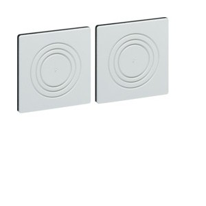 Jeu 2 obturateurs lat. - ENVELOPPES  HAGER FD00P4