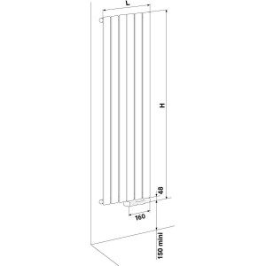Radiateur Acova FASSANE vertical - radiateur electrique THX
