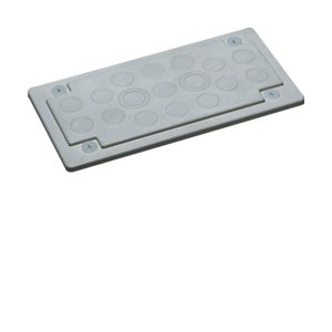 Plaq haute empreinte métrique - ENVELOPPES  HAGER FZ406M