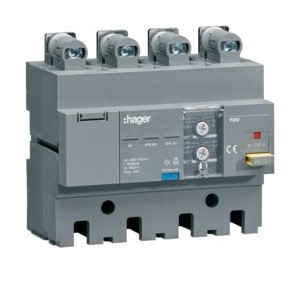 Bloc dif P250 4P 250A Idn adj - APPAREILLAGE DE TETE  HAGER HBT250H
