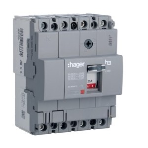 Disj.x160 4P 18kA 125A fixe - APPAREILLAGE DE TETE  HAGER HDA126L
