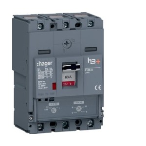 Disj.h3+P160 TM 3x63A 70kA - APPAREILLAGE DE TETE  HAGER HES063DC