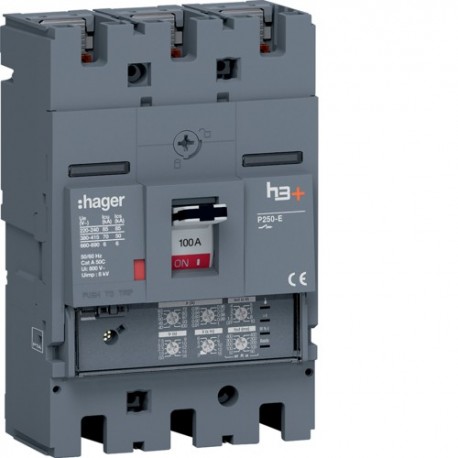 Disj.h3+P250 LSI 3x100A 70kA - APPAREILLAGE DE TETE  HAGER HET100JR