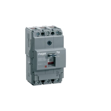 Disj.x160 3P 25kA 125A - APPAREILLAGE DE TETE  HAGER HHA125H