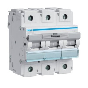 Disj.3P 15kA B-80A 4.5m - DISJONCTEURS MULTI.  HAGER HMB380