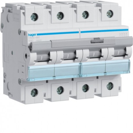 Disj.4P 15kA B-80A 6m - DISJONCTEURS MULTI.  HAGER HMB480
