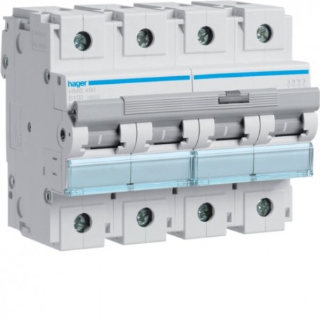 Disj.4P 15kA B-100A 6m - DISJONCTEURS MULTI.  HAGER HMB490