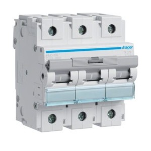 Disj.3P 15kA D-125A 4.5m - DISJONCTEURS MULTI.  HAGER HMD399