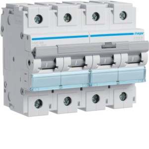 Disj.4P 15kA  D-100A 6m - DISJONCTEURS MULTI.  HAGER HMD490