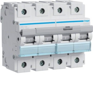 Disj.4P 15kA D-125A 6m - DISJONCTEURS MULTI.  HAGER HMD499