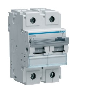 Disj.2P 50kA C-16A 3m - DISJONCTEURS MULTI.  HAGER HMX216
