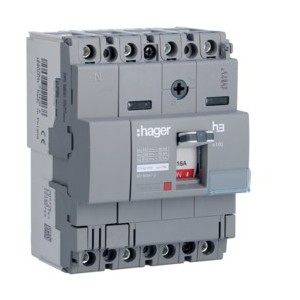 Disj.x160 4P 40kA 16A mag fixe - APPAREILLAGE DE TETE  HAGER HNA017M