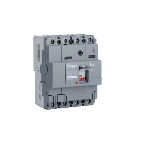 Disj.x160 4P 40kA 20A mag fixe - APPAREILLAGE DE TETE  HAGER HNA021M