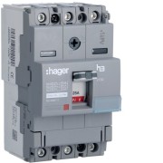 Disj.x160 3P 40kA 25A mag fixe - APPAREILLAGE DE TETE  HAGER HNA025M