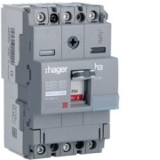 Disj.x160 3P 40kA 25A mag fixe - APPAREILLAGE DE TETE  HAGER HNA025M