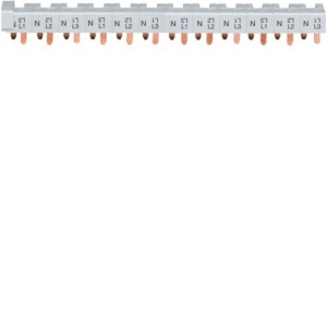 Barre pont 3P+N lang.10mm² 24m - CONNEXION  HAGER KBN663A