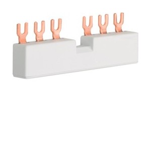 Barre pont 2 Disj.mot.3P 10mm² - CONNEXION  HAGER KD302M