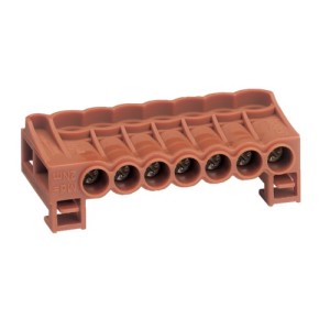 Bornier arrivée phase cage 7X2 - CONNEXION  HAGER KN07P