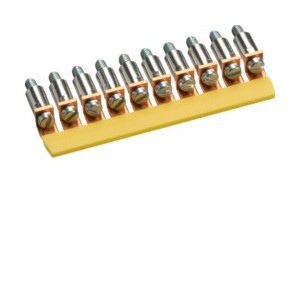 Contact pontage horizontal isolé 2.5mm² - 10x CONNEXION - HAGER KWJ02B10