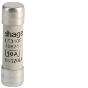 Cartouche fus.10x38 gG 10A -   HAGER LF310G