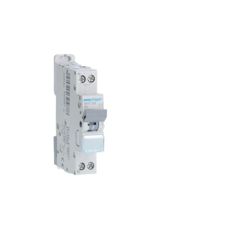 Disj.1P+N 4.5-6kA B-6A 1m - DISJONCTEURS PH+N  HAGER MHT706