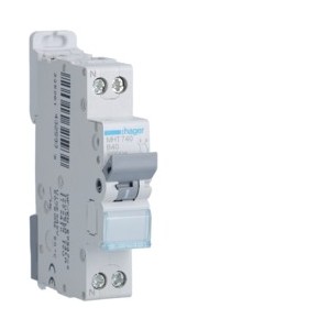 Disj.1P+N 4.5-6kA B-40A 1m - DISJONCTEURS PH+N  HAGER MHT740