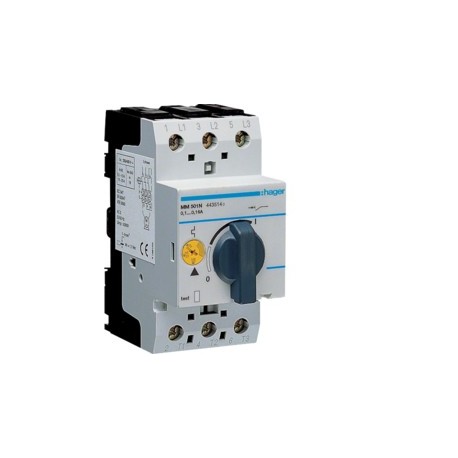 Disj.moteur 0.1-0.16A  2.5m - DISJONCTEURS MULTI.  HAGER MM501N