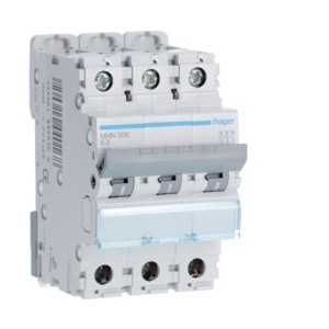Disj.mag.2P 25kA 6.3A 3m - DISJONCTEURS MULTI.  HAGER MMN306
