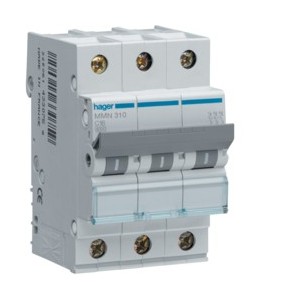 Disj.mag.2P 25kA 10A 3m - DISJONCTEURS MULTI.  HAGER MMN310