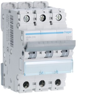 Disj.mag.2P 20kA 16A 3m - DISJONCTEURS MULTI.  HAGER MMN316