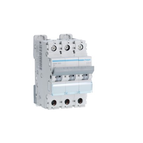 Disj.mag.2P 20kA 20A 3m - DISJONCTEURS MULTI.  HAGER MMN320